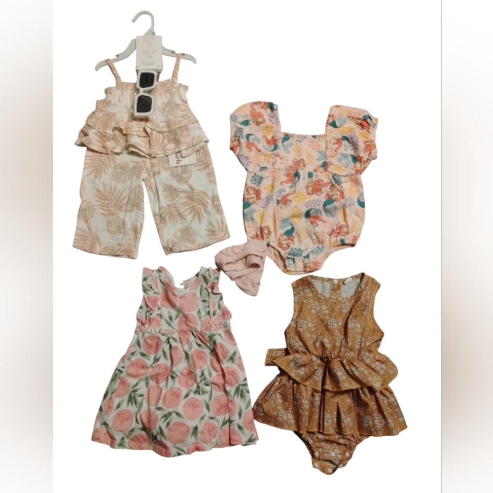 Rachel Zoe Kids Matching Sets - Pink, Orange, Cream, Brown